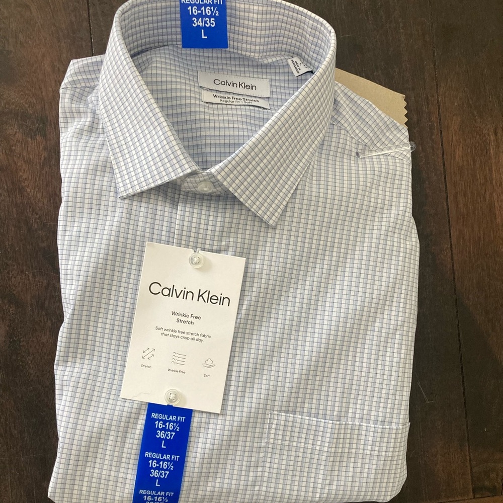 Calvin Klein Wrinkle Free Stretch Men’s Dress Shirt